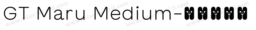 GT Maru Medium字体转换